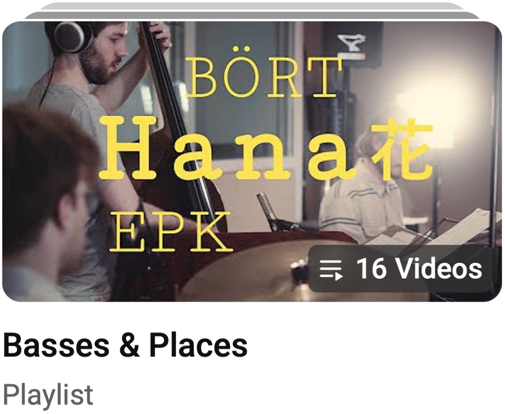 Youtube-Playlist Basses and Places von Lukas Keller